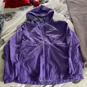 Kids Columbia rain jacket.